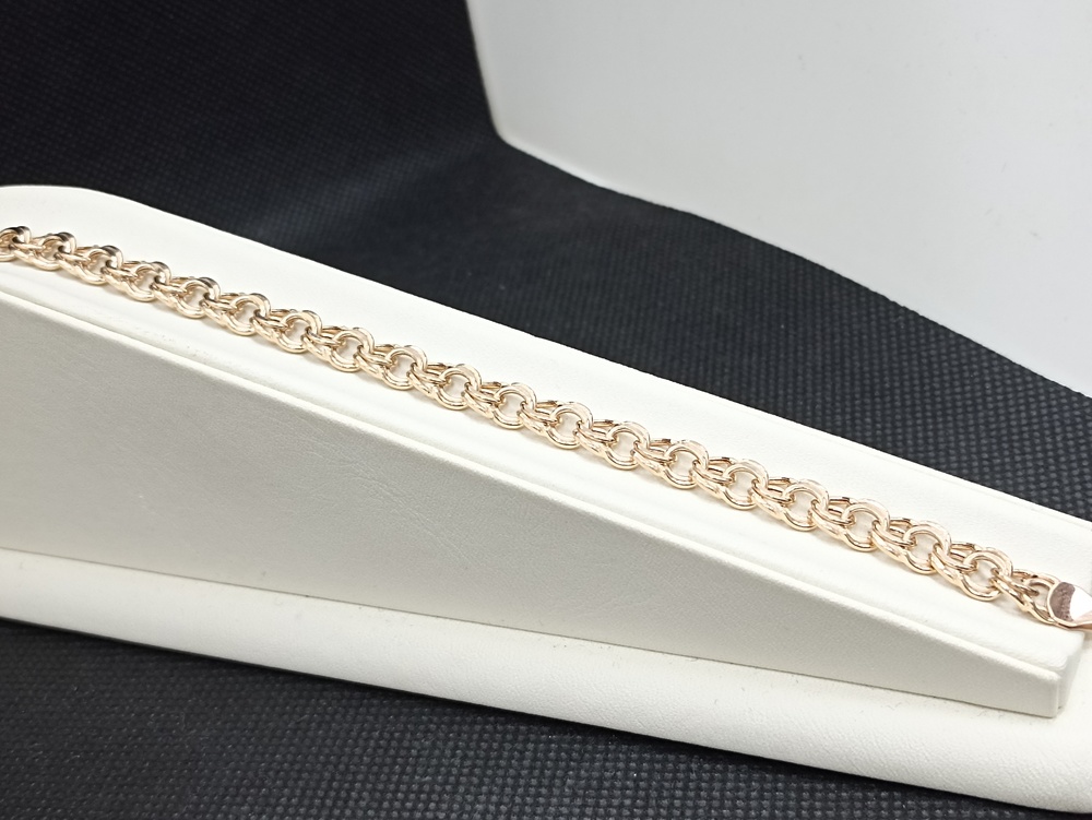 БРАСЛЕТ ПУСТОТЕЛЫЙ Бисмарк (Au 585)