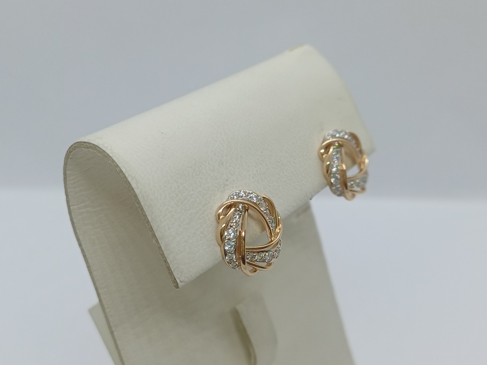 СПУС585 СЕРЬГИ ПУСЕТЫ (Au 585)