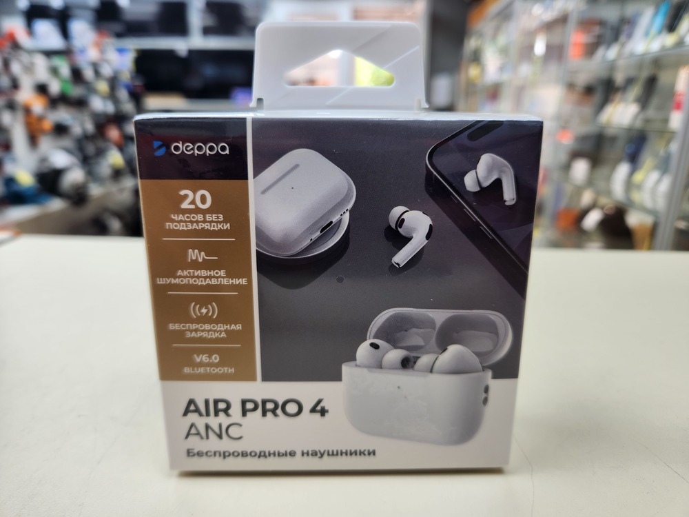Наушники беспроводные Deppa 44231 Air Pro 4 ANC