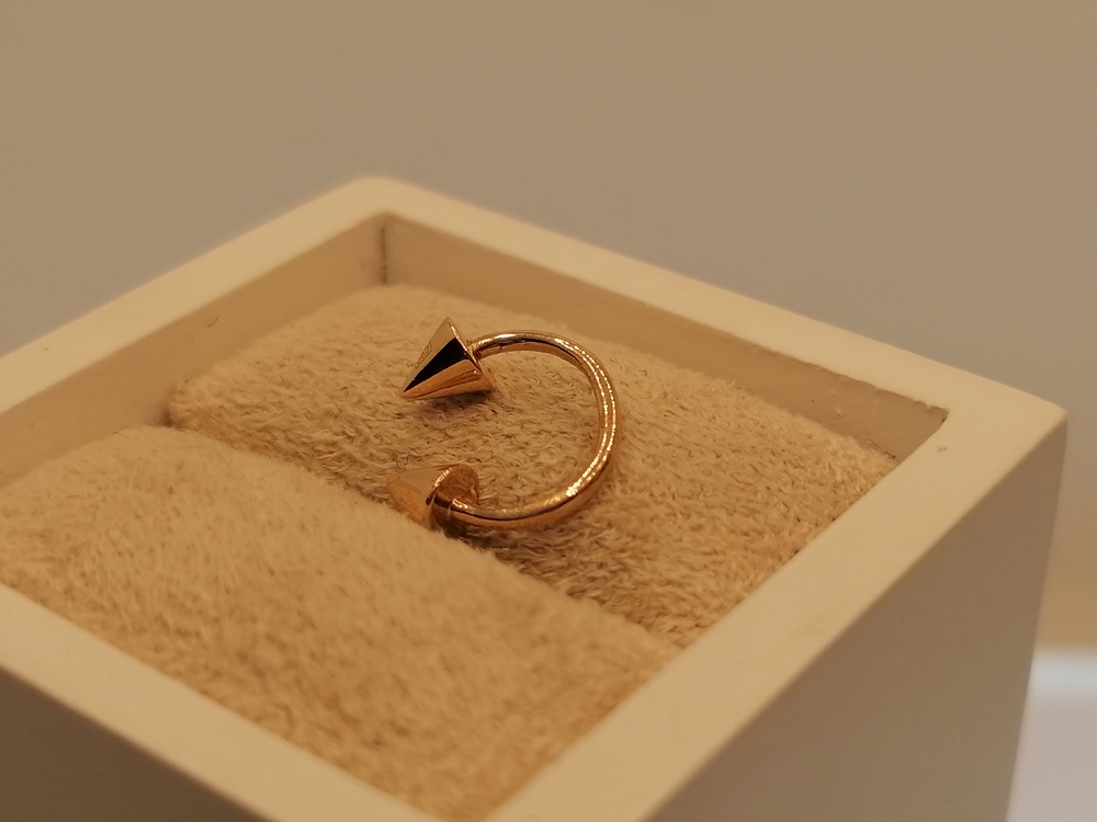 ПИРСИНГ В НОС без камня (Au 585)