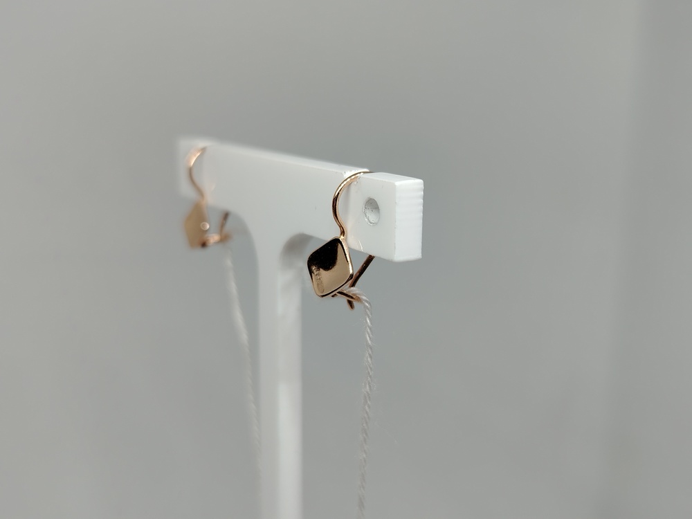 СБКМ585 СЕРЬГИ БЕЗ КАМНЯ (Au 585)