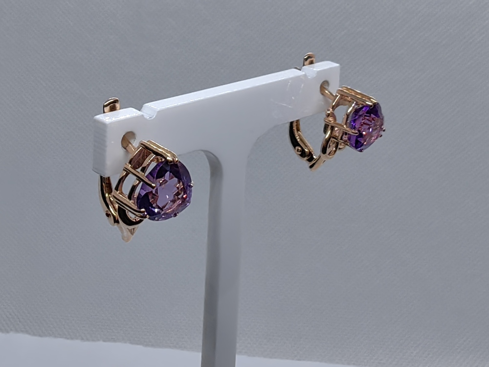 СЕРЬГИ С КАМНЕМ (Au 585)