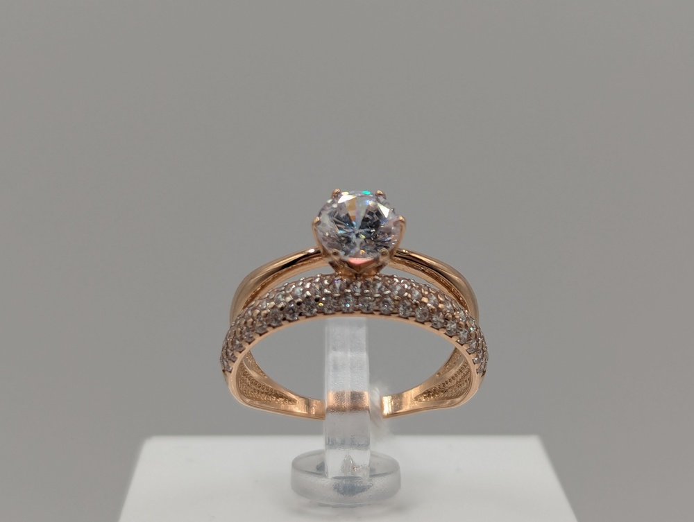 КОЛКМИ585 КОЛЬЦО С КАМНЯМИ (Au 585)