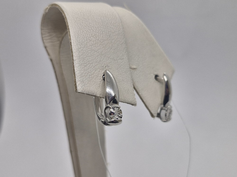 СЕРЬГИ БРИЛЛИАНТ (Ag 925)