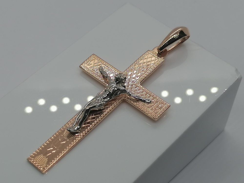 ПОДВЕСКА КРЕСТ без камня (Au 585)