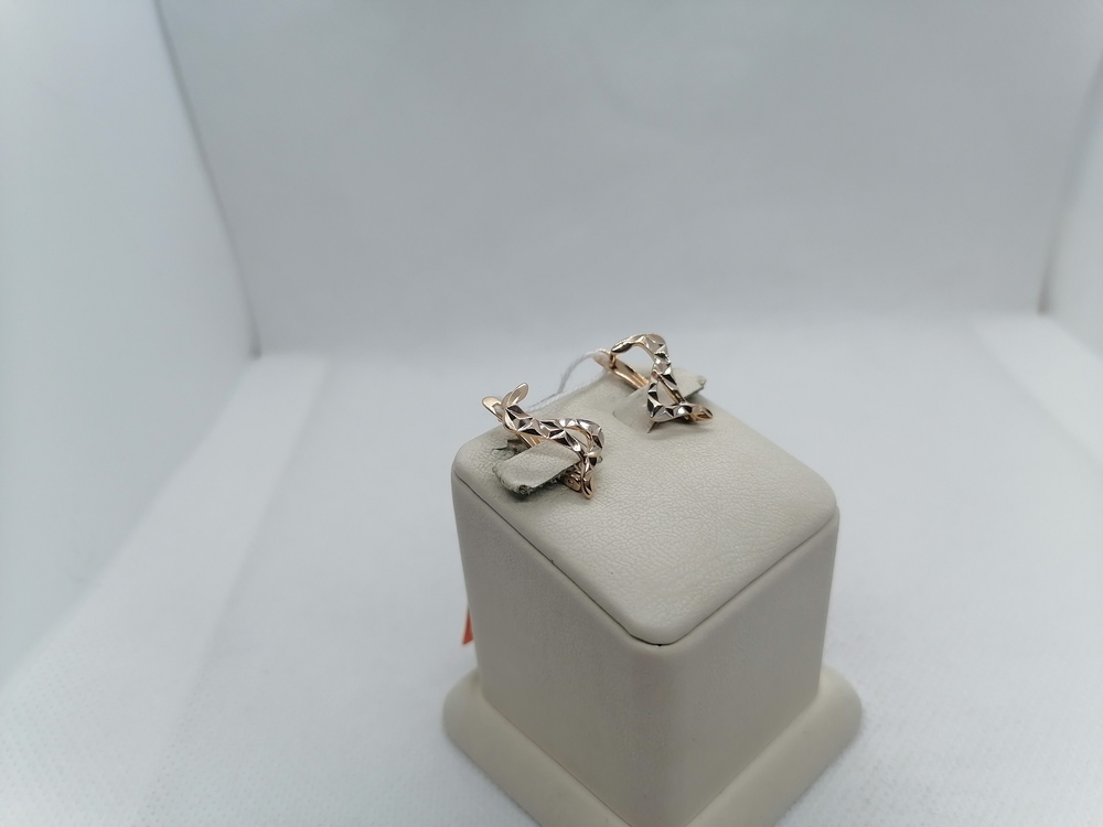 СЕРЬГИ БЕЗ КАМНЯ (Au 585)