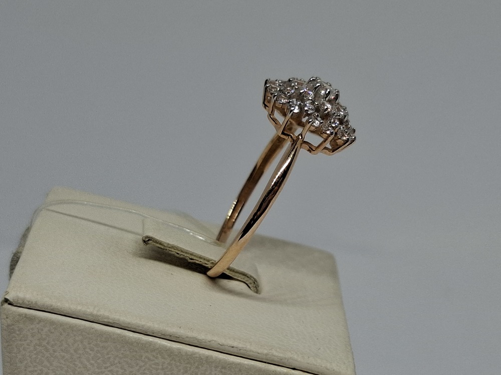 51-110-02302-1 КОЛЬЦО С КАМНЯМИ (Au 585)