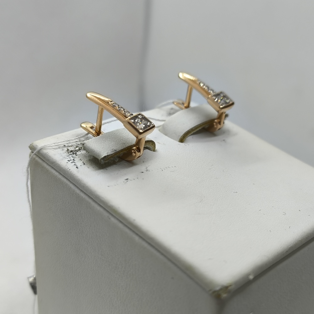 СКМИ585 СЕРЬГИ С КАМНЯМИ (Au 585)