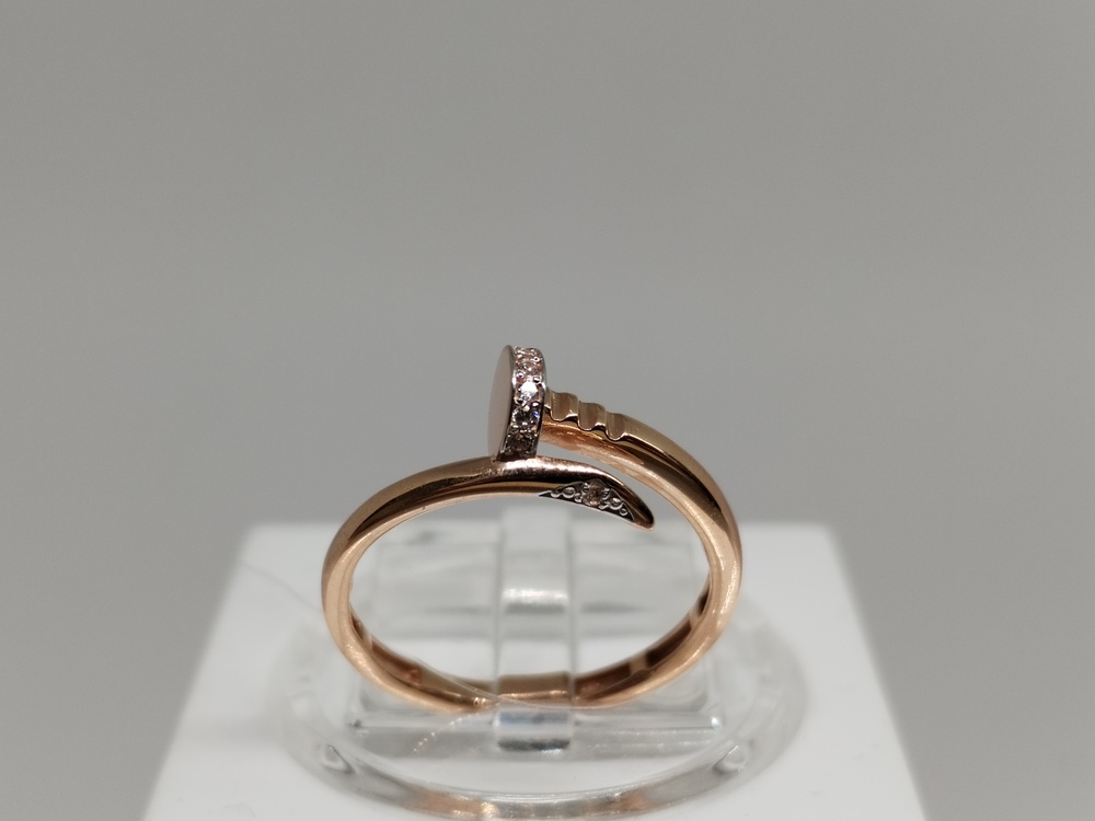 КОЛЬЦО С КАМНЯМИ (Au 585)