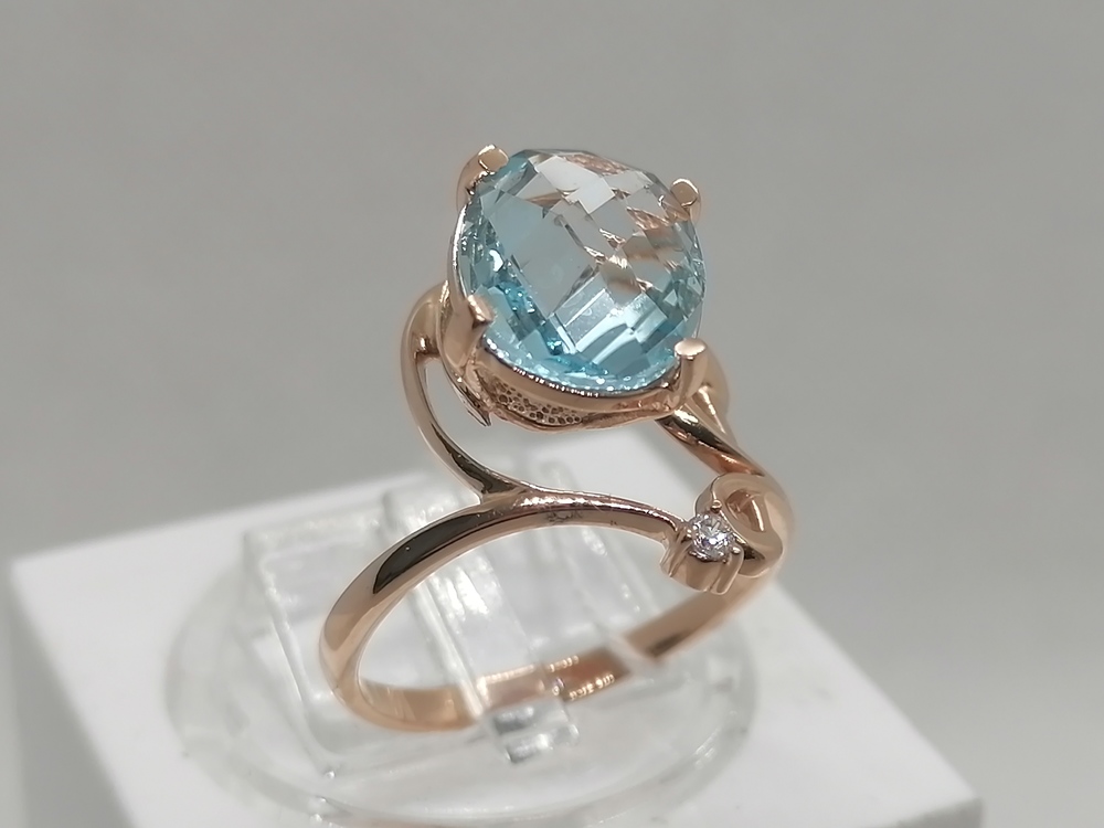 КОЛКМИ585 КОЛЬЦО С КАМНЯМИ (Au 585)