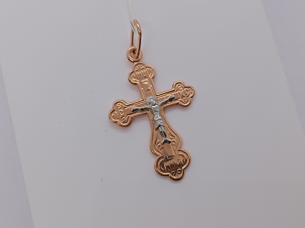 ПОДВЕСКА КРЕСТ без камня (Au 585)