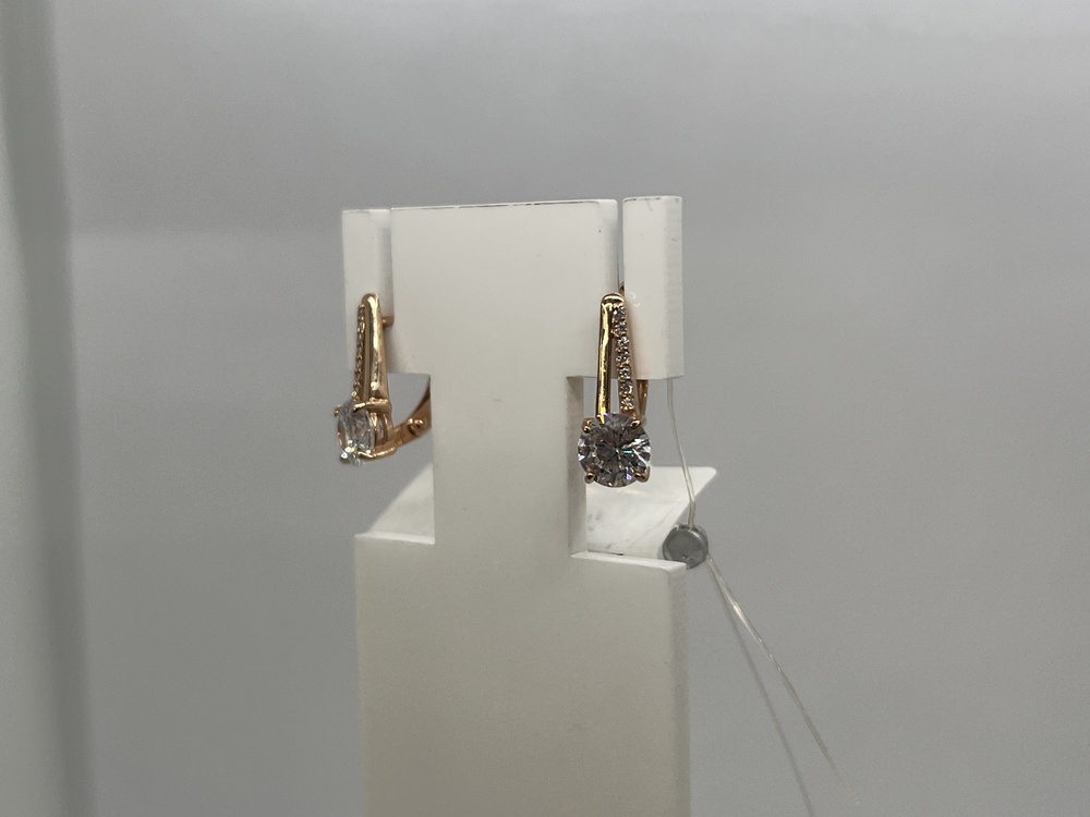 СЕРЬГИ С КАМНЯМИ (Au 585)