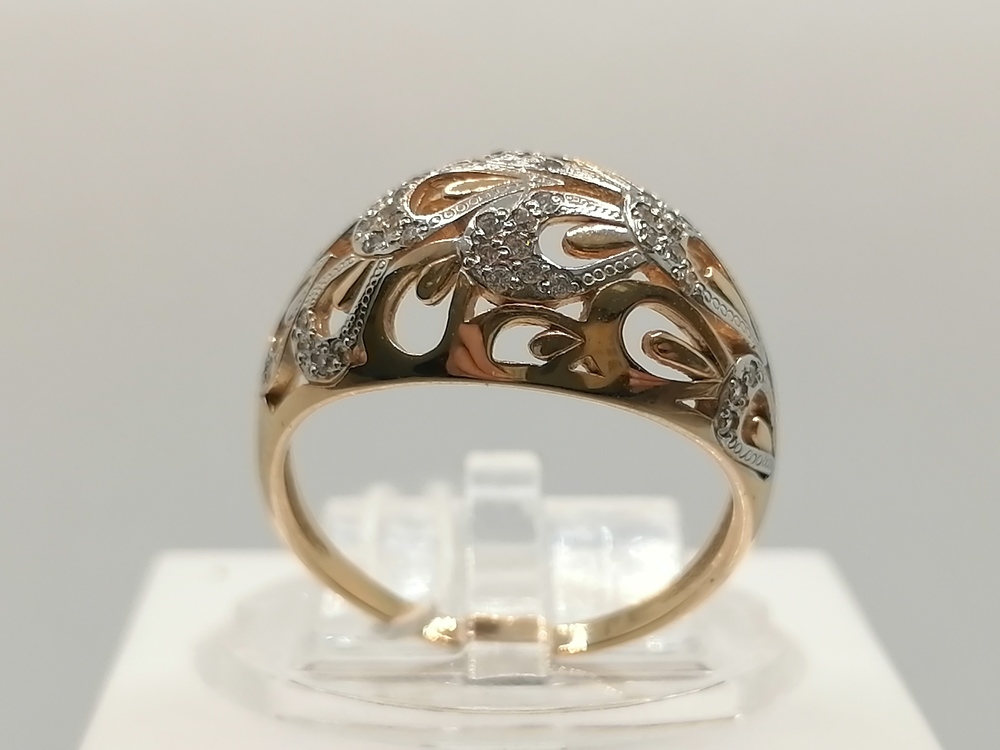 КОЛКМИ585 КОЛЬЦО С КАМНЯМИ (Au 585)