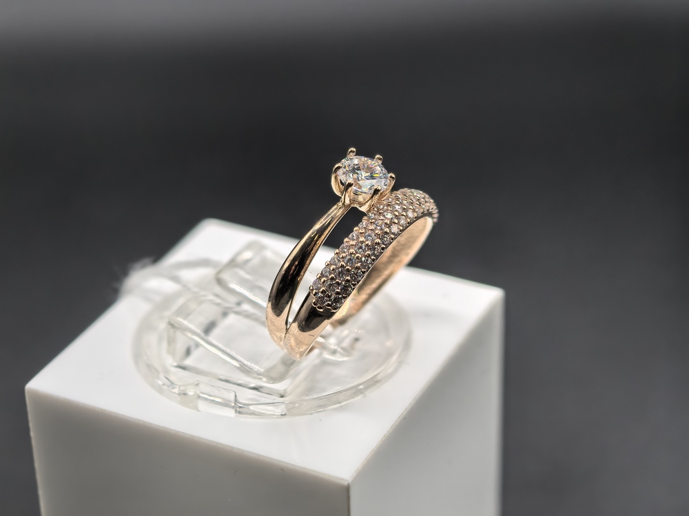 КОЛКМИ585 КОЛЬЦО С КАМНЯМИ (Au 585)