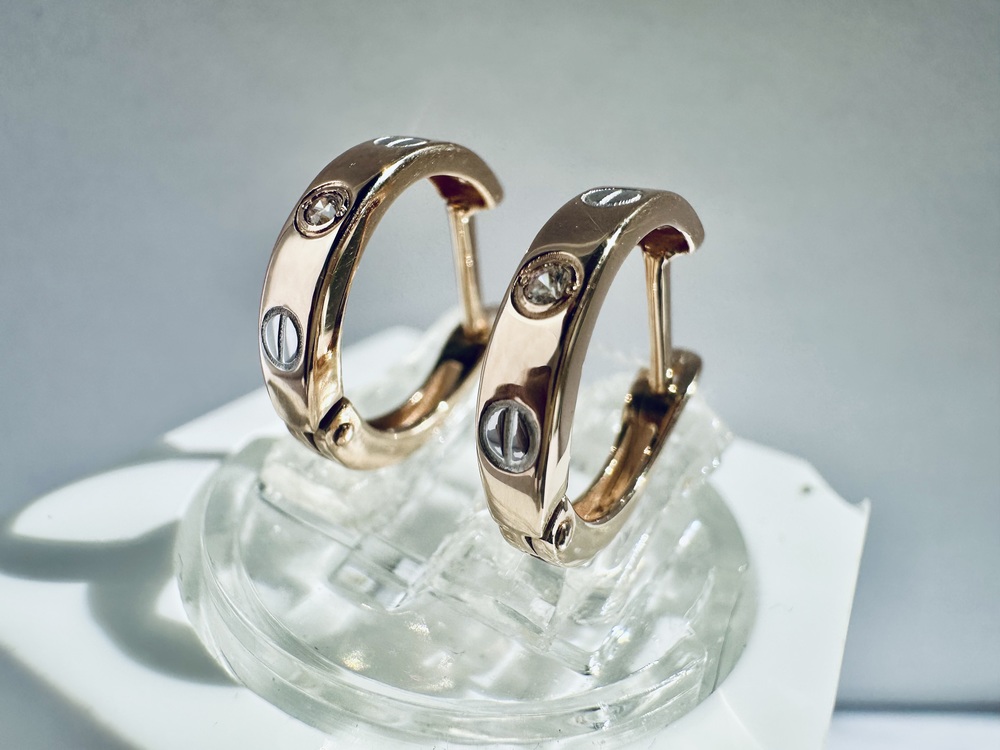 СЕРЬГИ С КАМНЯМИ (Au 585)