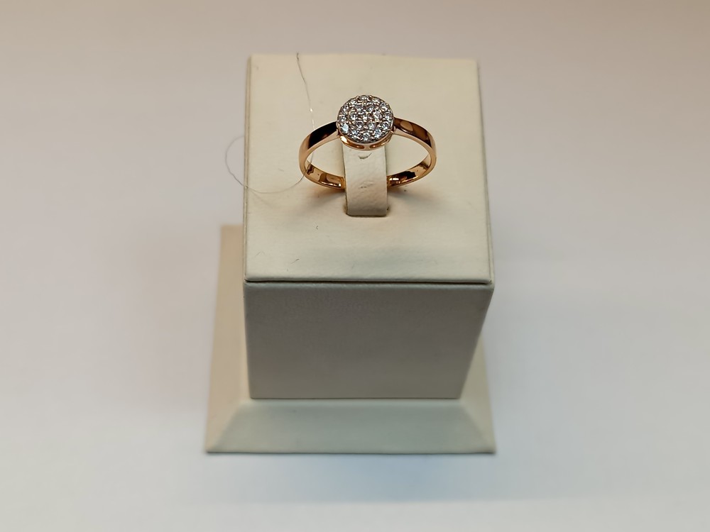 КОЛЬЦО С КАМНЯМИ (Au 585)