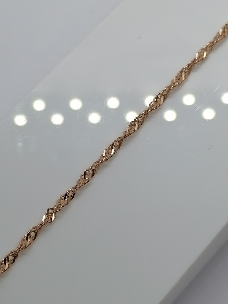 БРАСЛЕТ ПУСТОТЕЛЫЙ Сингапур Au 585