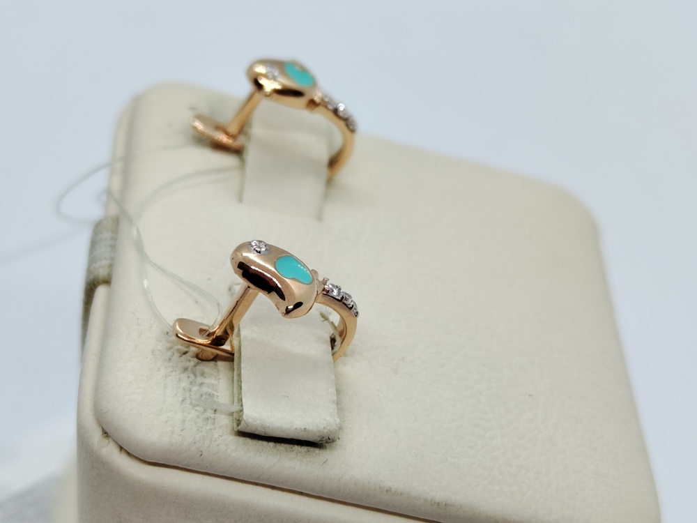 СЕРЬГИ С КАМНЯМИ (Au 585)