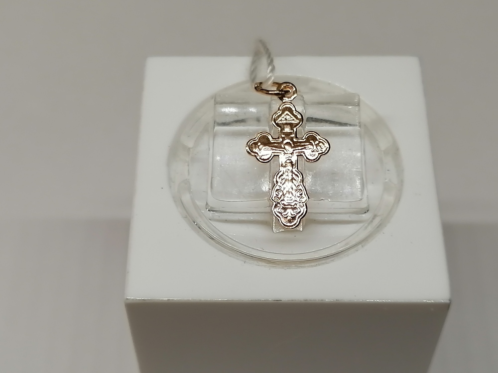 ПОДВЕСКА КРЕСТ БЕЗ КАМНЯ (Au 585)