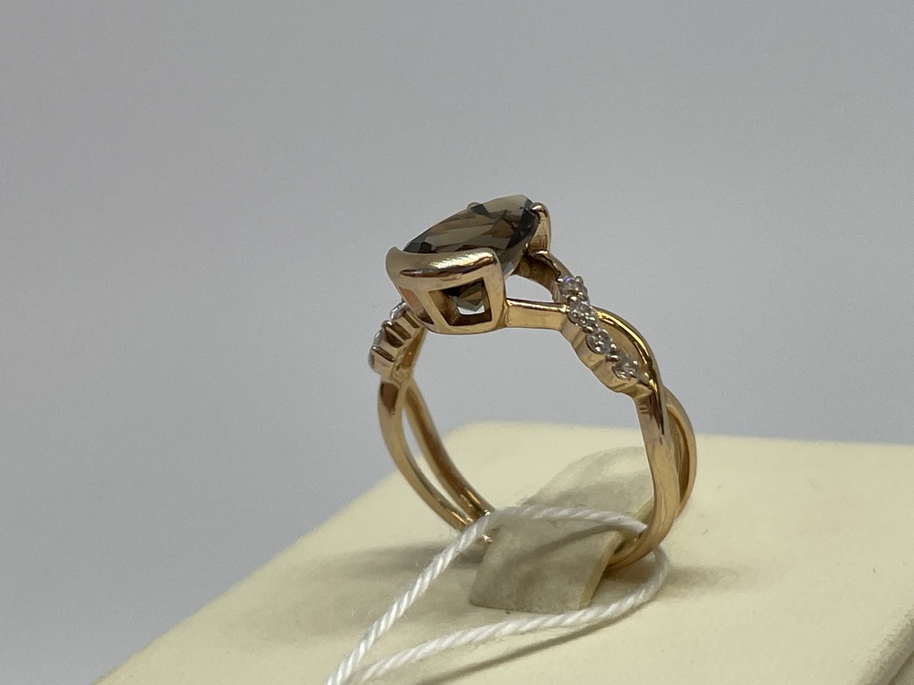 КОЛЬЦО С КАМНЯМИ (Au 585)