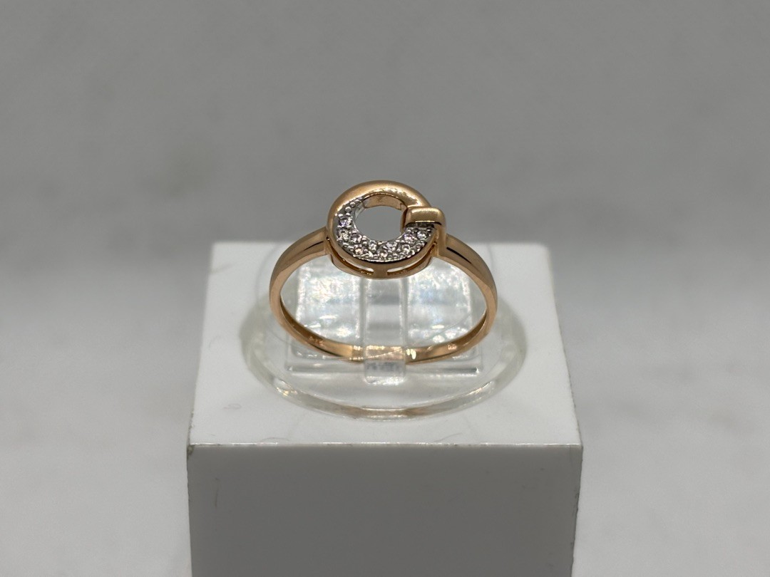 КОЛЬЦО С КАМНЯМИ (Au 585)