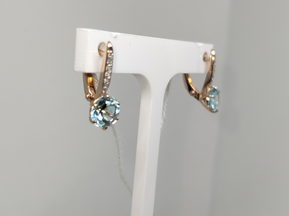 СЕРЬГИ С КАМНЯМИ (Au 585)