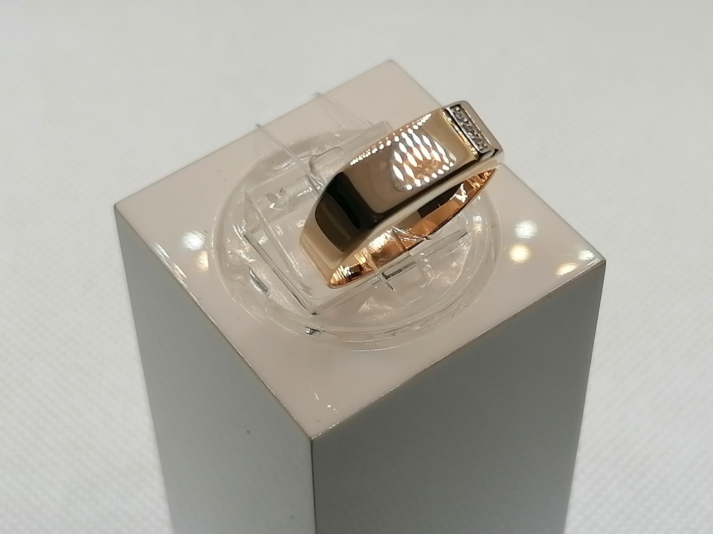 КОЛЬЦО ПЕЧАТКА с камнями (Au 585)