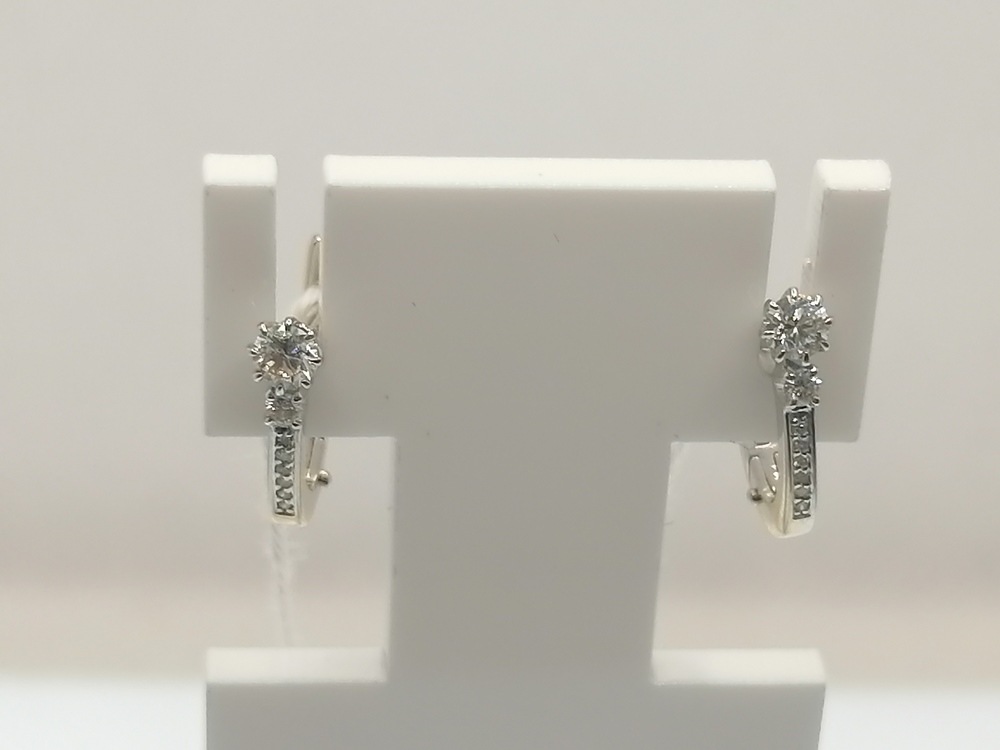 СЕРЬГИ БРИЛЛИАНТ Au 750