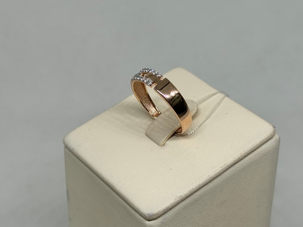 КОЛЬЦО С КАМНЯМИ (Au 585)