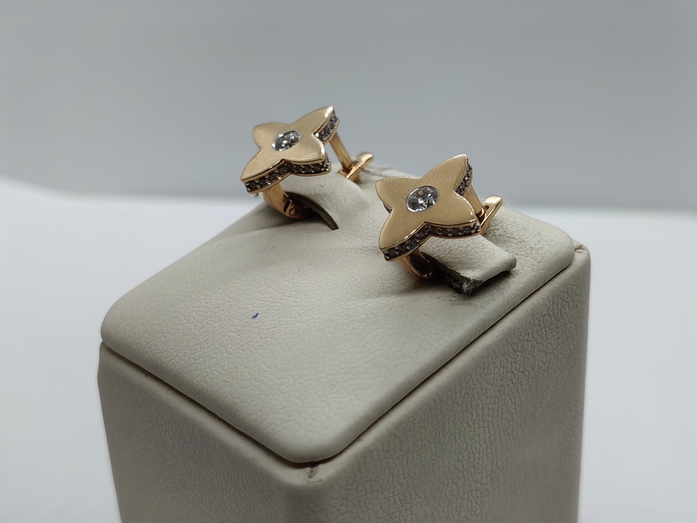 СЕРЬГИ С КАМНЯМИ (Au 585)