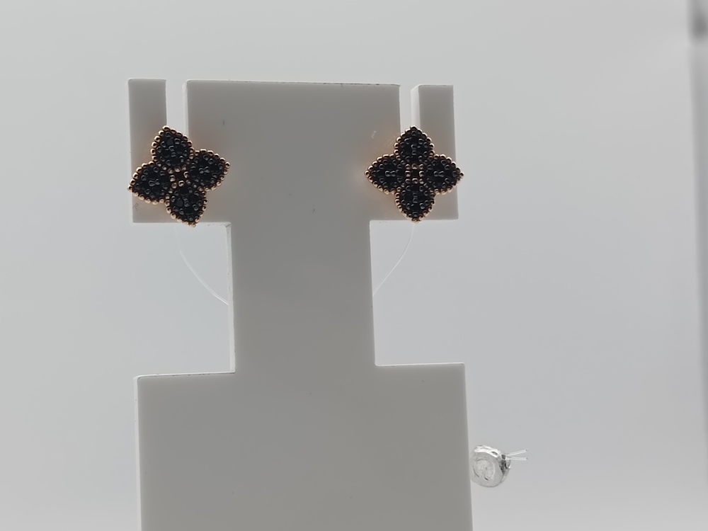 904-02191-10-00-21-00 СЕРЬГИ ПУСЕТЫ с камнями (Au 585)