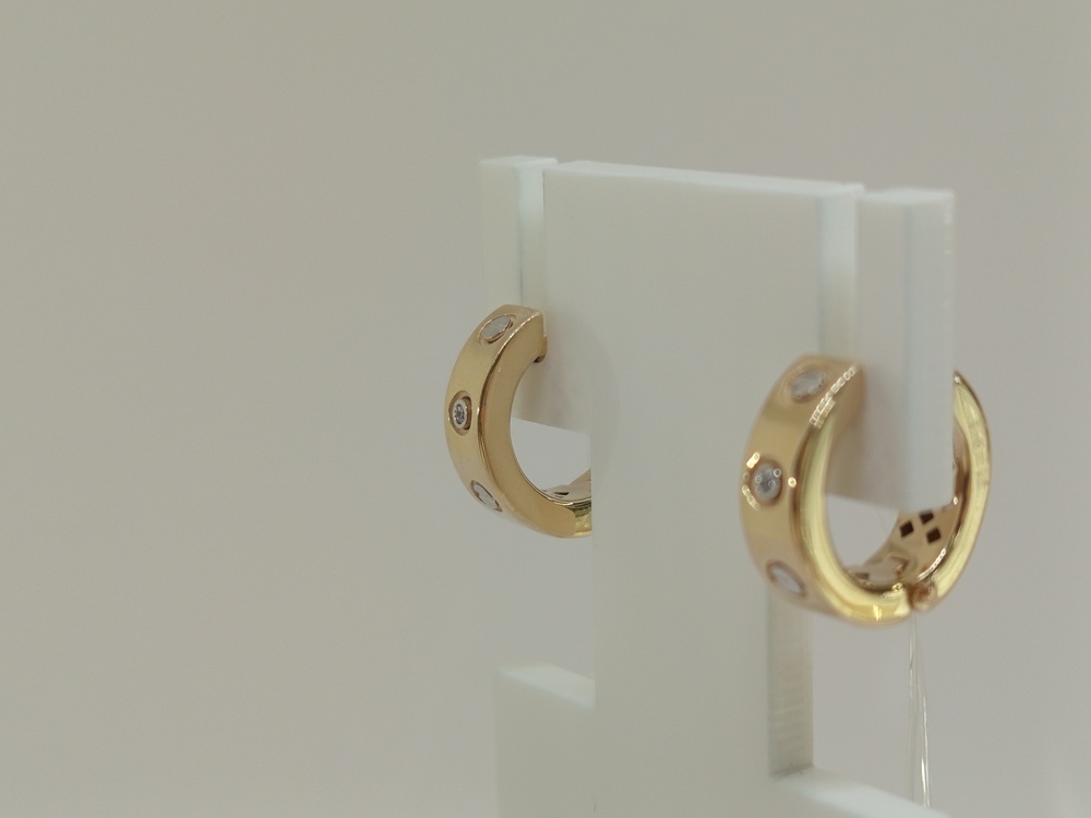 СЕРЬГИ С КАМНЯМИ (Au 585)