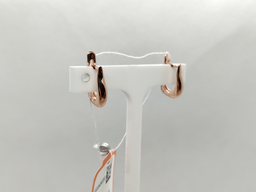 СБКМ585 СЕРЬГИ БЕЗ КАМНЯ (Au 585)