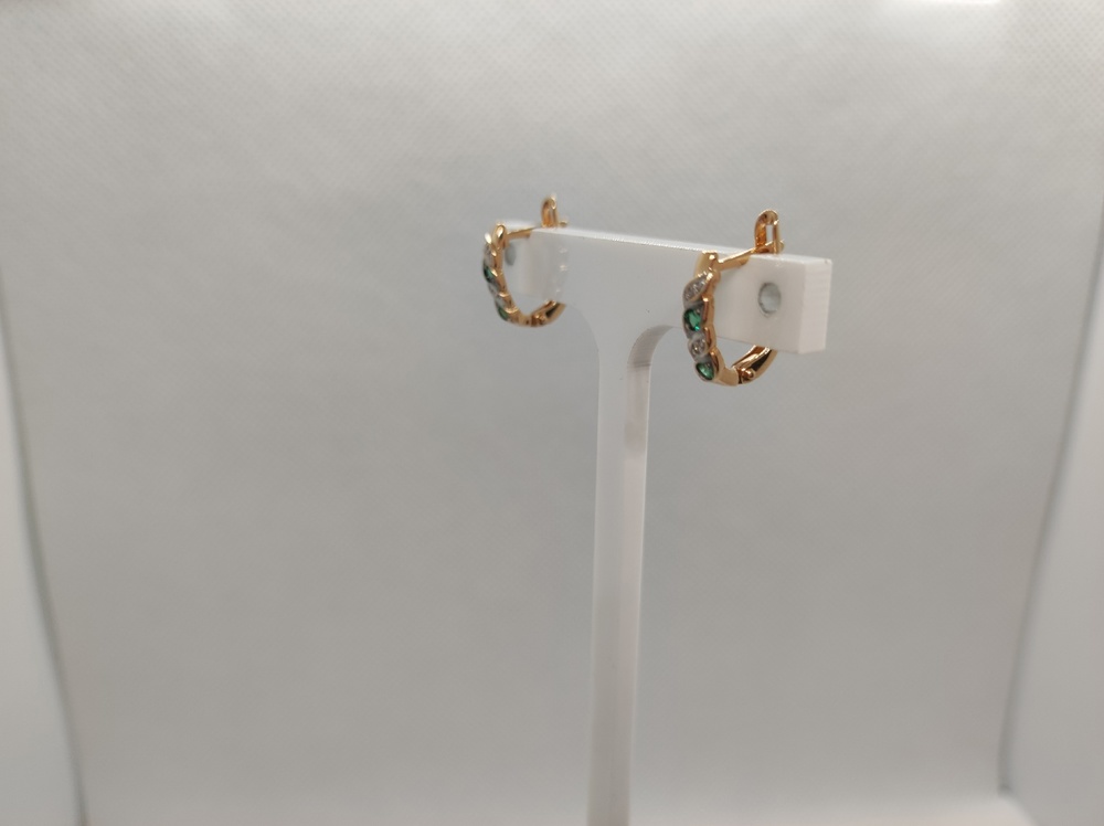 СКМИ585 СЕРЬГИ С КАМНЯМИ (Au 585)