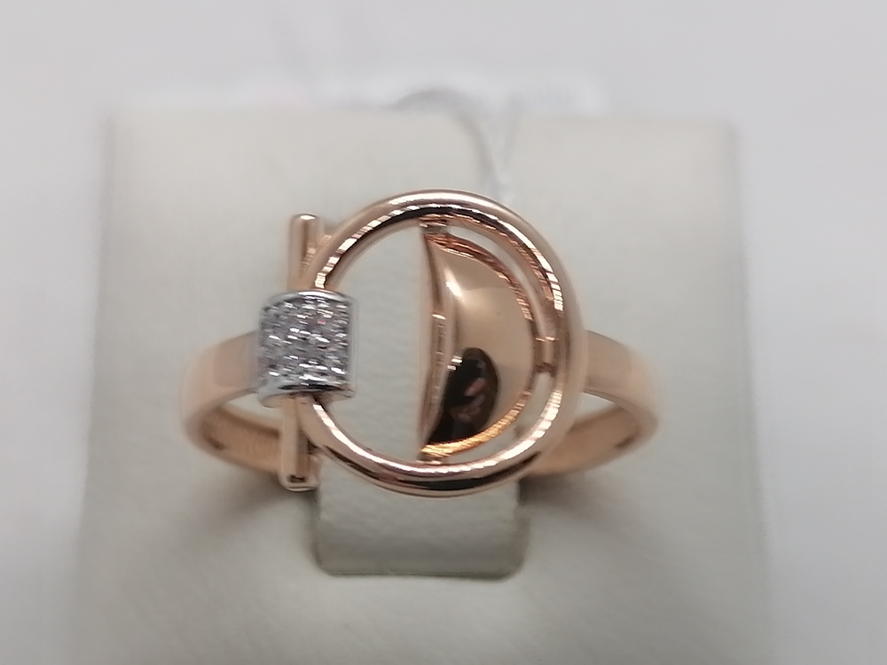 КОЛЬЦО С КАМНЯМИ (Au 585)