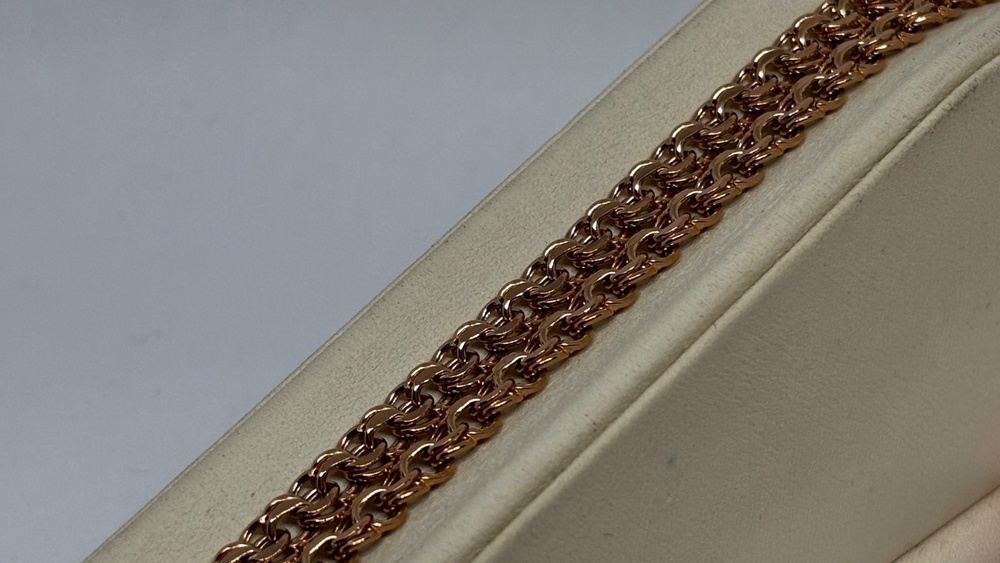 ЦПБС585 ЦЕПЬ ПУСТОТЕЛАЯ Бисмарк (Au 585)