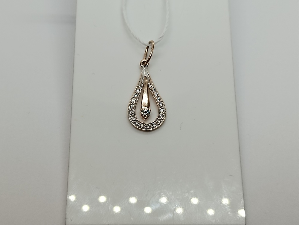 ПОДВЕСКА С КАМНЯМИ (Au 585)