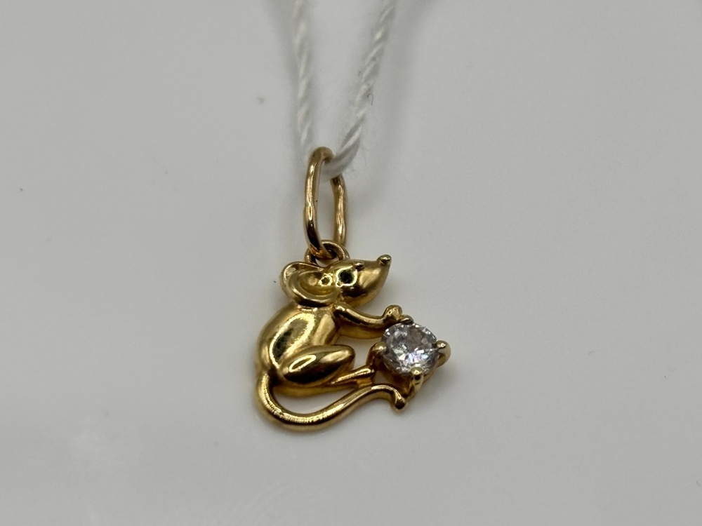 ПОДКМ585 ПОДВЕСКА С КАМНЕМ (Au 585)