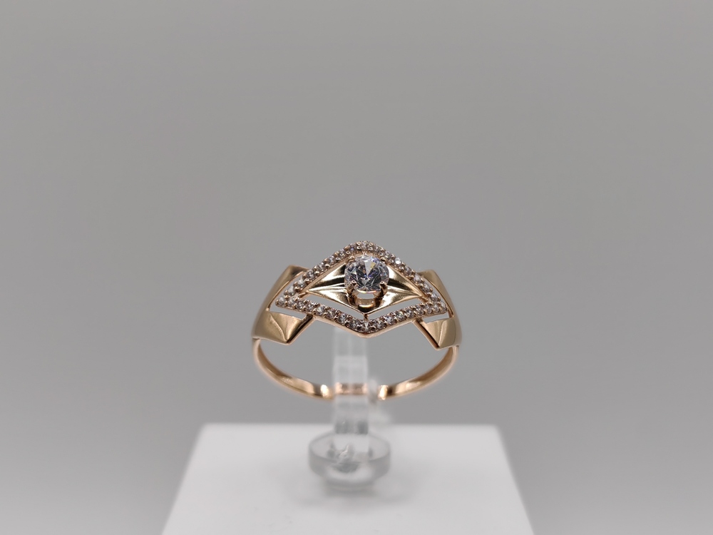 КОЛКМИ585 КОЛЬЦО С КАМНЯМИ (Au 585)