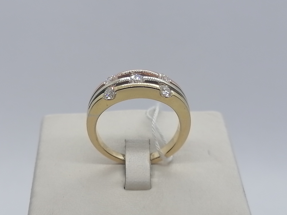 КОЛЬЦО БРИЛЛИАНТ Au 750