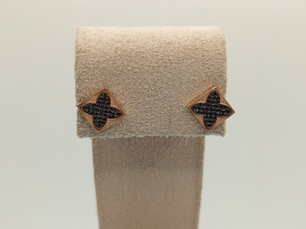 СЕРЬГИ ПУСЕТЫ с камнями (Au 585)