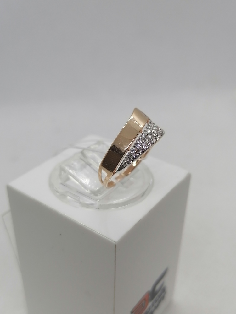 КОЛЬЦО С КАМНЯМИ (Au 585)