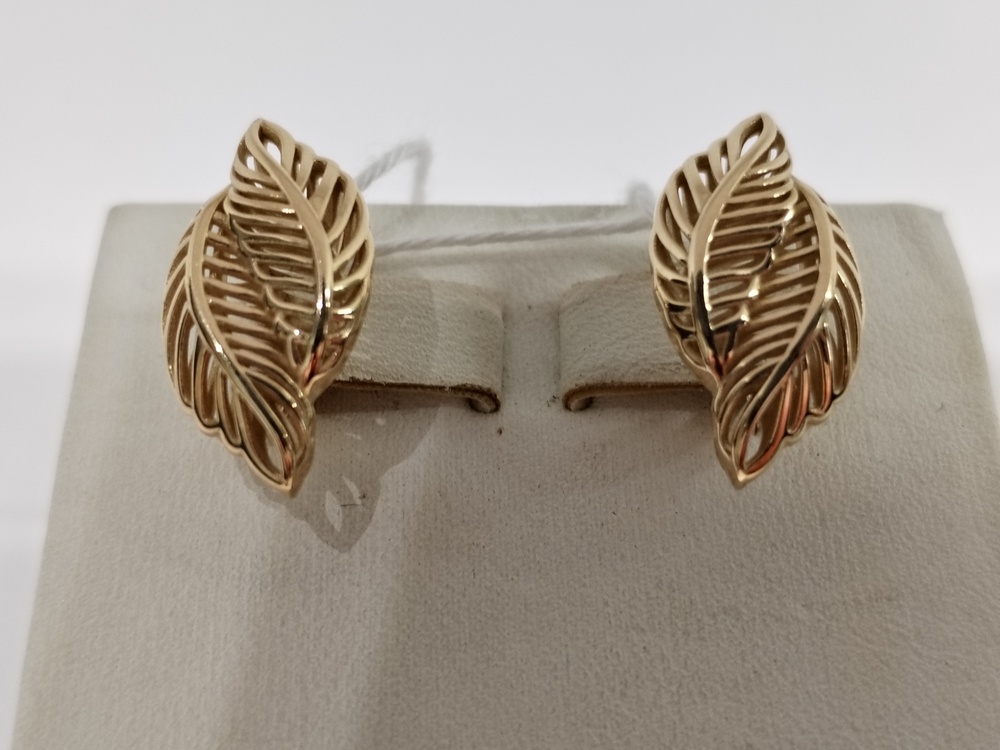 СБКМ585 СЕРЬГИ БЕЗ КАМНЯ (Au 585)