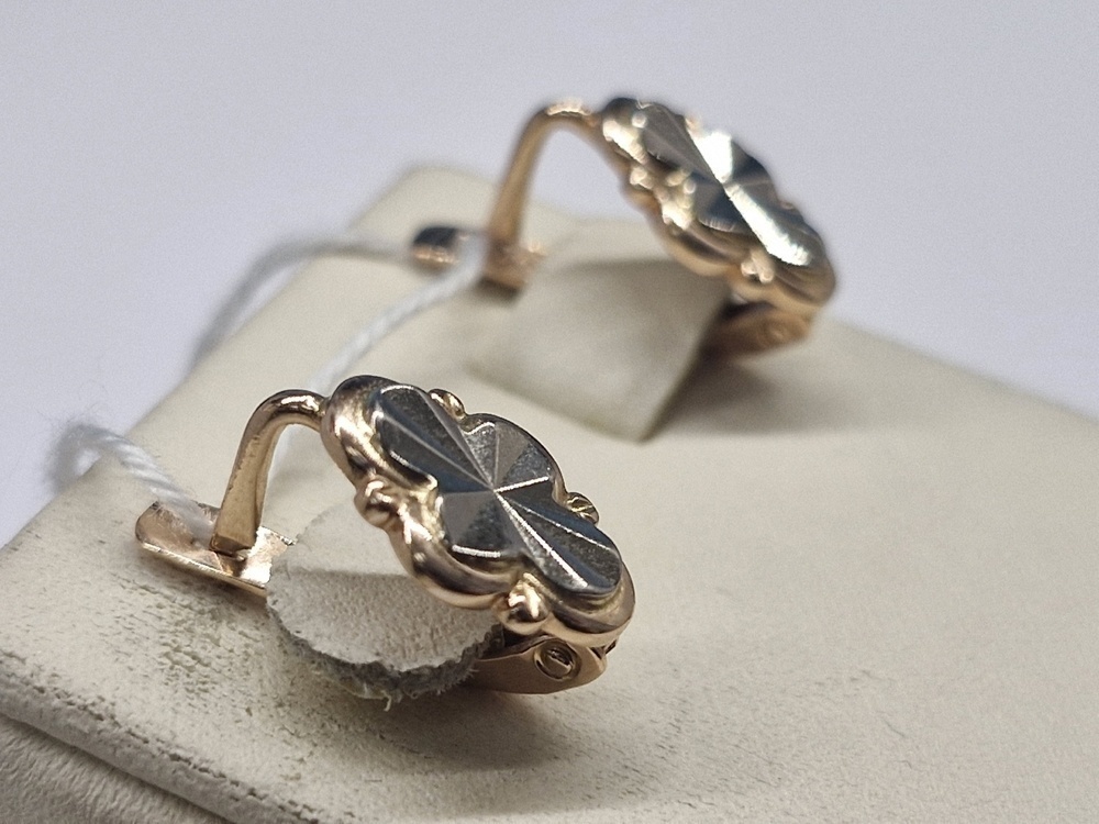 СЕРЬГИ БЕЗ КАМНЯ (Au 585)