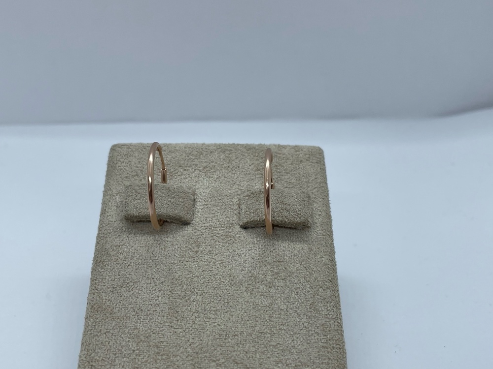 140058 СЕРЬГИ КОНГО (Au 585)