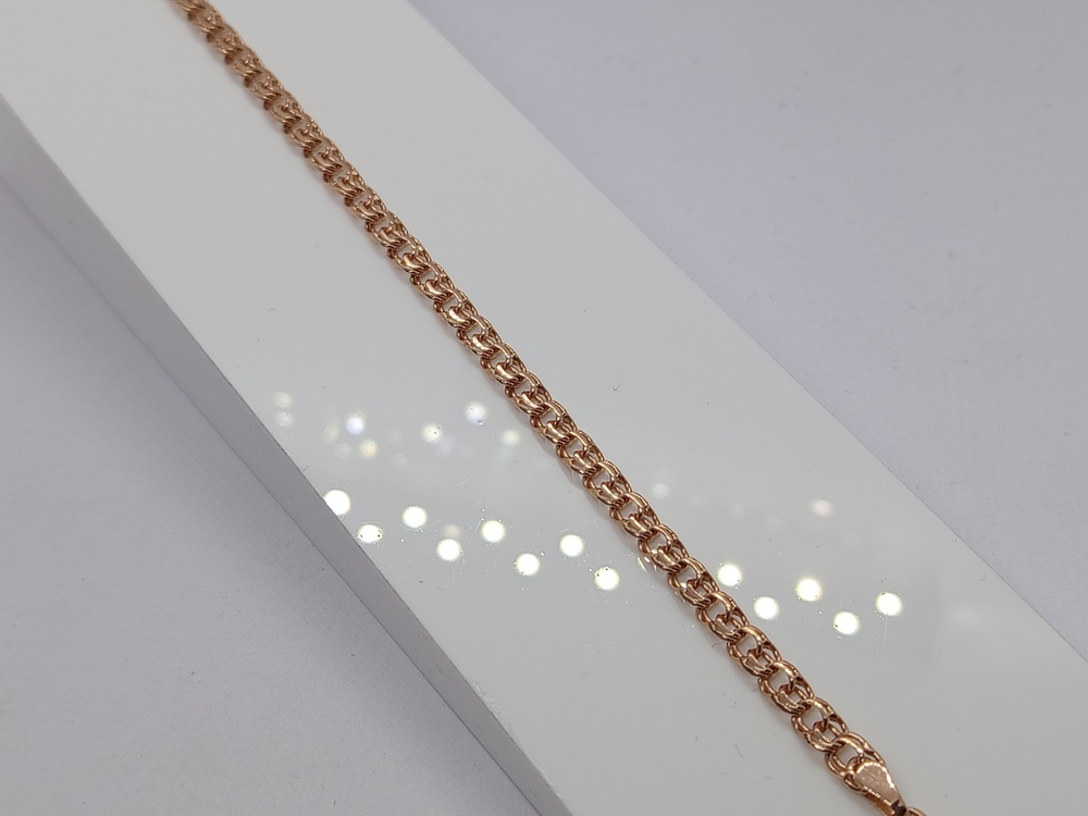 БЛБ585 БРАСЛЕТ ПОЛНОВЕСНЫЙ Бисмарк (Au 585)