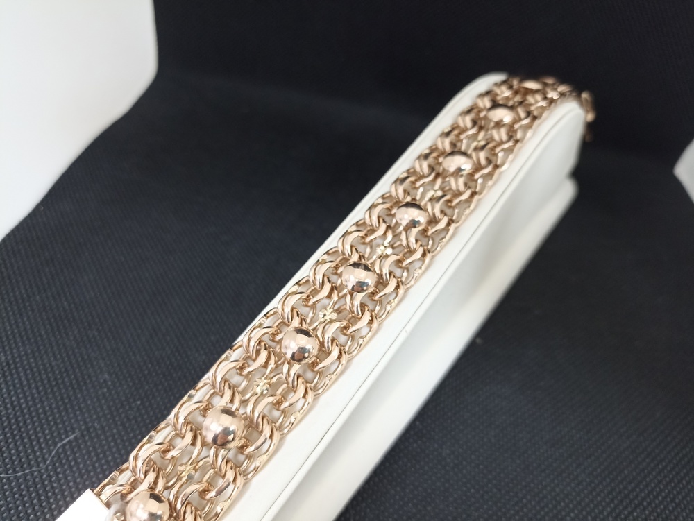 БЛБ585 БРАСЛЕТ ПОЛНОВЕСНЫЙ Бисмарк (Au 585)