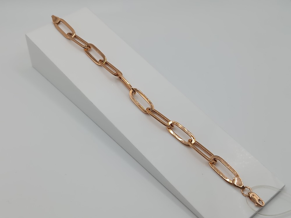 БРАСЛЕТ ПУСТОТЕЛЫЙ Якорное (Au 585)