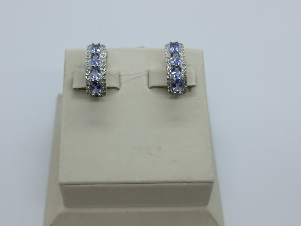 СЕРЬГИ Бриллиант Танзанит (Au 585)