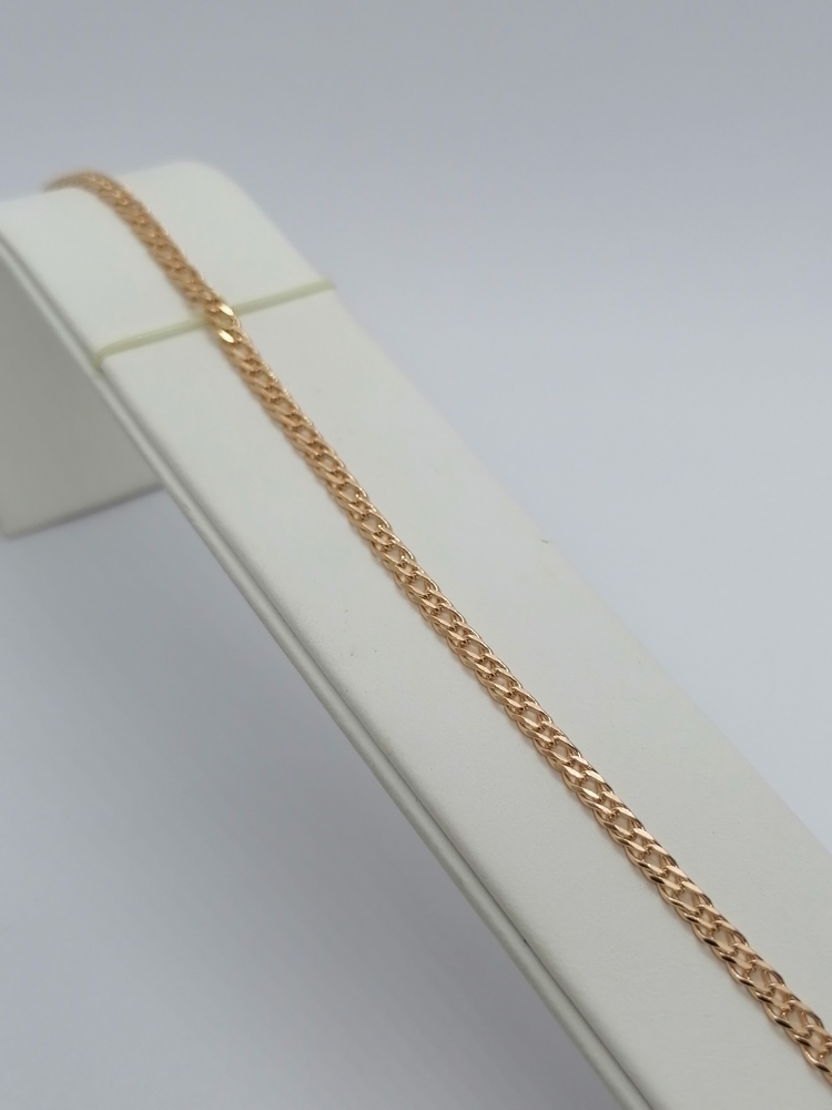 БРАСЛЕТ ПОЛНОВЕСНЫЙ Ромб двойной Au 585